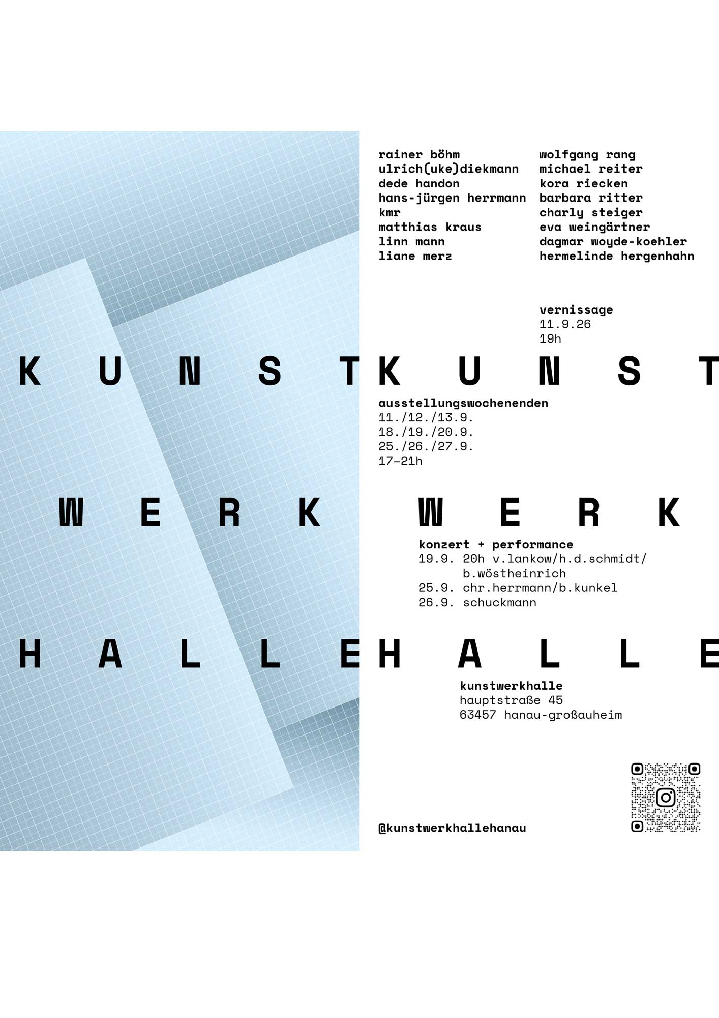 flyer kunstwerkhalle